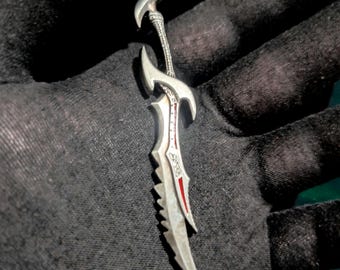 Daedric Sword Necklace: Skyrim, Oblivion and Elder Scrolls Inspired, Dragonborn, Daedra