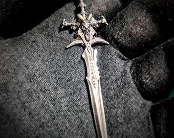 Frostmourne Sword Necklace: Lich King Inspired, WoW Jewelry