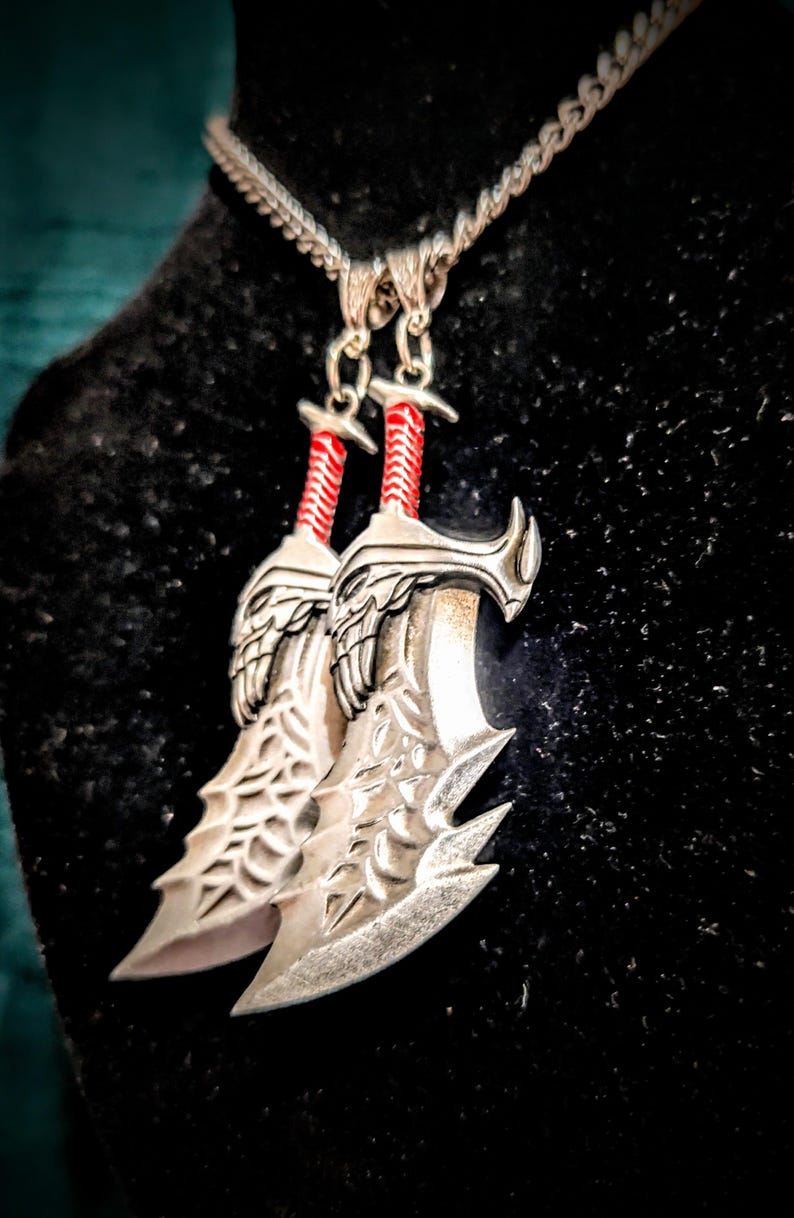 Blade of Chaos Necklace - Kratos, God of War, GoW, Sword, Fantasy, Gaming, Berserker, RPG image 6