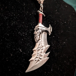 Blade of Chaos Necklace - Kratos, God of War, GoW, Sword, Fantasy, Gaming, Berserker, RPG image 2