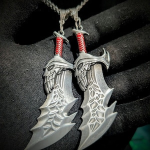 Blade of Chaos Necklace - Kratos, God of War, GoW, Sword, Fantasy, Gaming, Berserker, RPG image 4