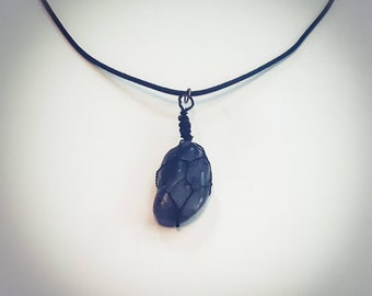 Emerald Pendant Necklace-Wire Wrapped Stone Amulet-Raw Tumbled Gemstone Charm-Metaphysical Polished Crystal-Handmade Jewelry-Get Yours Now!