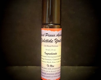 Yuletide Youth Ritual Oil Perfume Roller-Yule Sabbat Oil-Natural Fragrance-Essential Oil Roll On Perfume-Pagan Witch Spell Oil-Get Yours Now