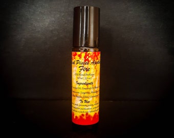 Fire Ritual Oil-Elemental Perfume Roller Collection-Element Spell Oils-Natural Essential Oil  Fragrances-Spiritual Colognes-Get Yours Now!