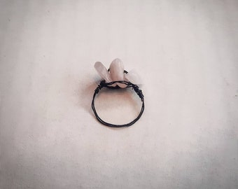 Rose Quartz Wire Wrapped Ring-Pink Metaphysical Crystal-Handmade Bead Jewelry-Chakra Stone Charm-Raw Gemstone Statement Ring-Get Yours Now!