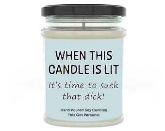 Rude Candles, Funny Candles, Adult Gift, Boyfriend Gifts, Girlfriend Candle, Gift For Her, Gift For Him, Funny Gift, Soy Wax Candle, Husband