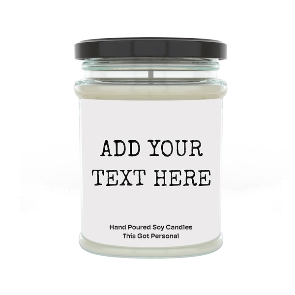 Add Your Own Text, Funny Candles, Funny Gifts, Gift For Wife, Gift For Her, Friend Gift, Gift For Him, Personalised Gift, Soy Wax Candles