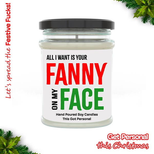 Rude Christmas Gift, Funny Secret Santa Gift Ideas, Rude Candle, Funny Gifts, For Wife, For Her, Girlfriend Christmas, Funny Stocking Filler