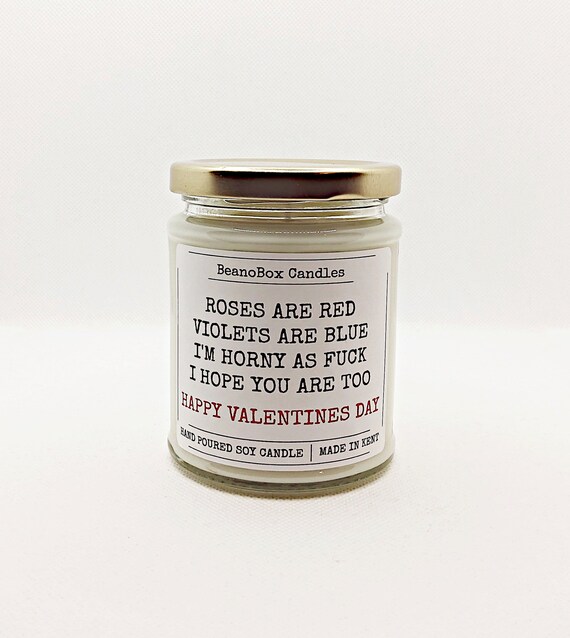 Rude Valentines Gift Funny Candles Valentines Candle Funny Etsy