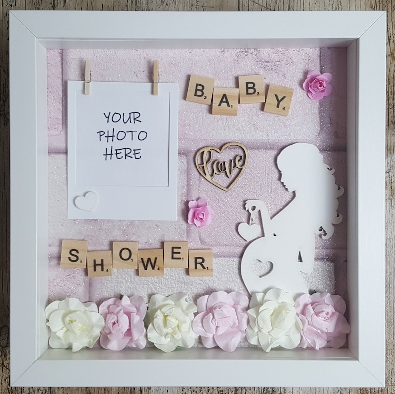 Baby Girl Frame Baby Shower Gifts for Mum Baby Shower Frame Mum-To-Be Gift New Baby Baby Shower Keepsake Gender Reveal