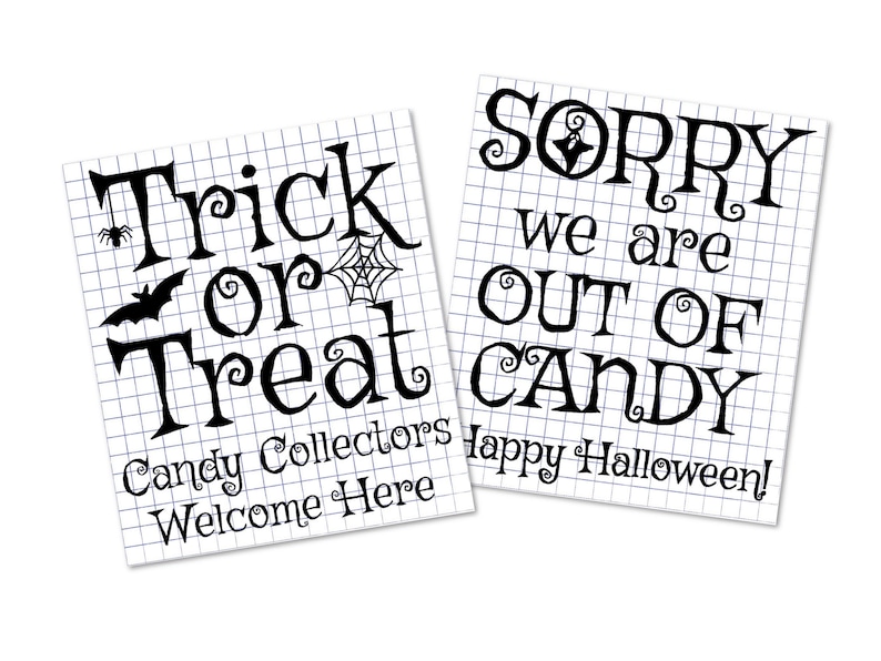 TRICK OR TREAT Light Up Bucket Sorry Out Of Candy Double sided trick-or-treat-light-up-bucket-sorry-out-of-candy-double-sided