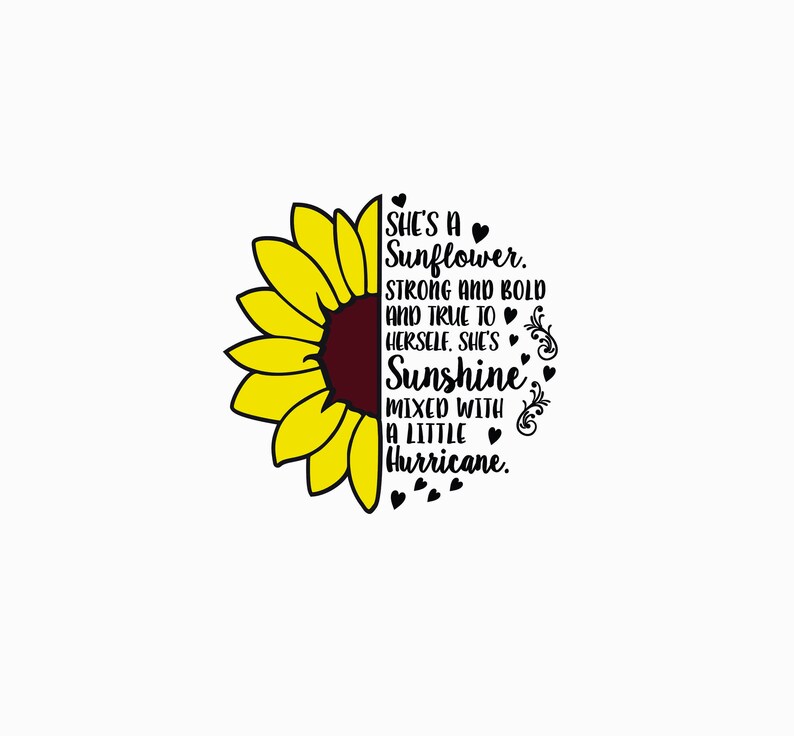 She's a sunflower strong and bold and true to herself. | Etsy