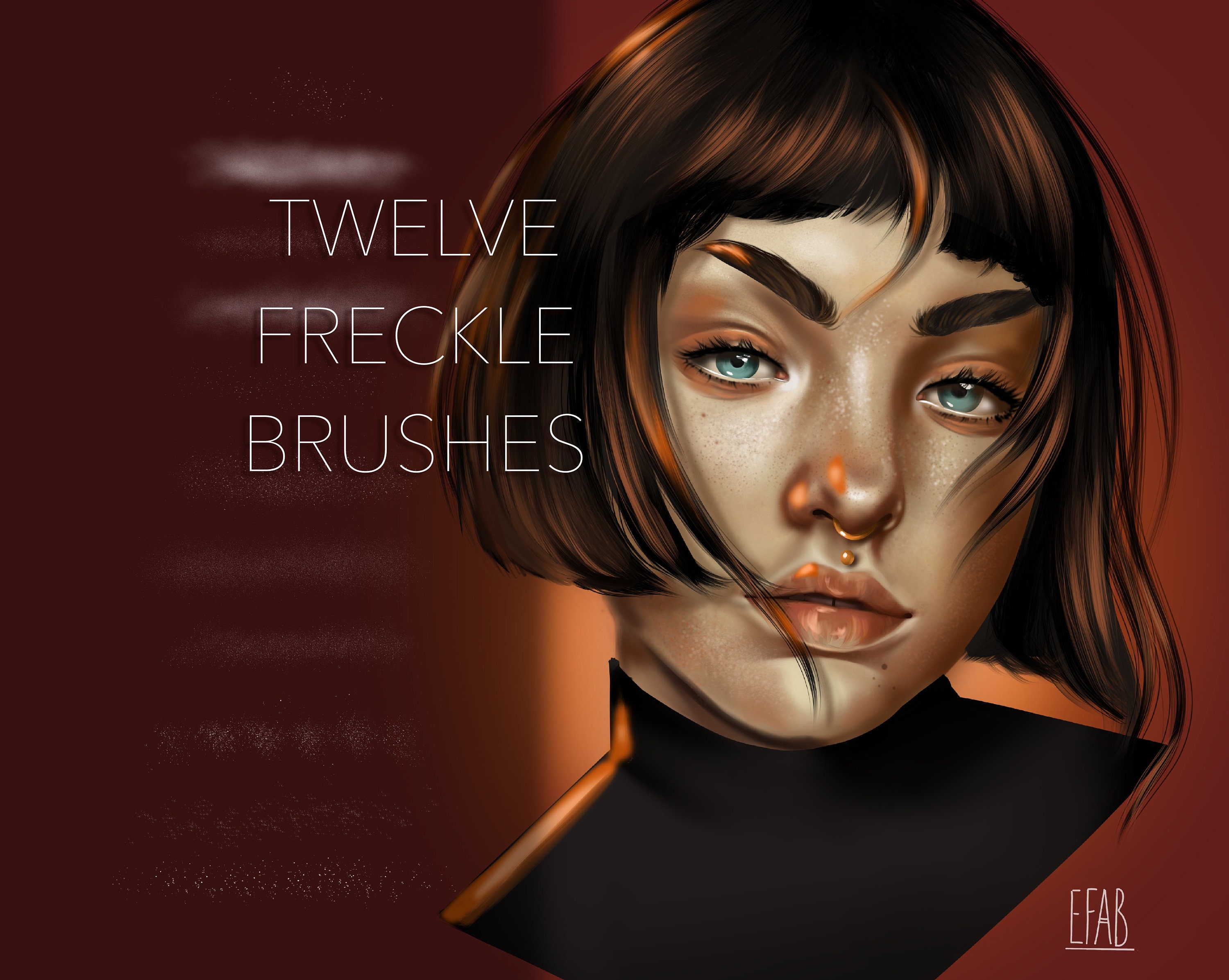 FRECKLE PROCREATE BRUSHES. Digital brush. Etsy