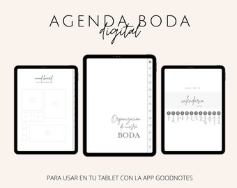 Agenda Digital para Boda en español, Planificador digital de bodas en español