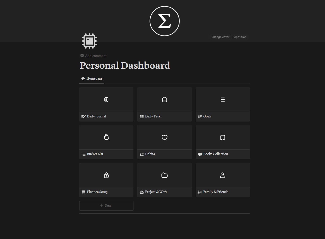 Notion Personal Dashboard - Notion Template | Productivity Tools ...