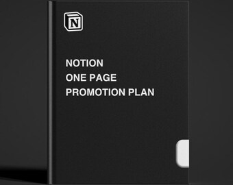 Notion One Page Promotion Plan Vorlage (Digitaler Download)