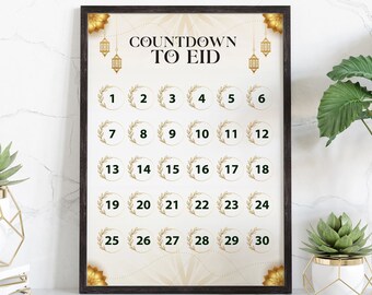 Countdown to Eid, Suhoor & Iftar Time, Ramadan Duas, Fasting Duas, Ramadan Calendar, Ramadan Decoration, Ramadan Printable, Salah Tracker