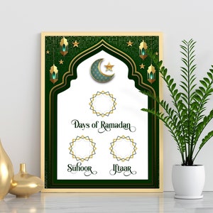 Suhoor & Iftar Time, Ramadan Duas, Fasting Duas, Countdown to Eid, Ramadan Calendar, Ramadan Decoration, Ramadan Printable, Salah Tracker