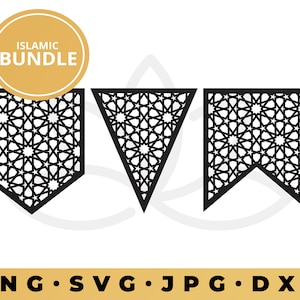 Islamic Geometric Mandala SVG File, ramadan banner svg, islamic Laser Cut Pattern, Muslim Art svg, Islamic Calligraphy, Mandala Banner png