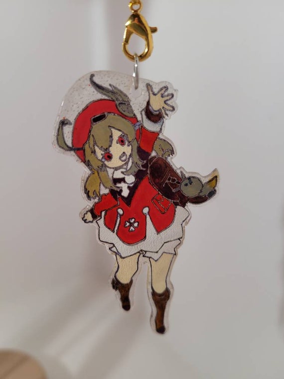 Klee Genshin Impact 5 Star Character Shrinky Dink Keychain Etsy
