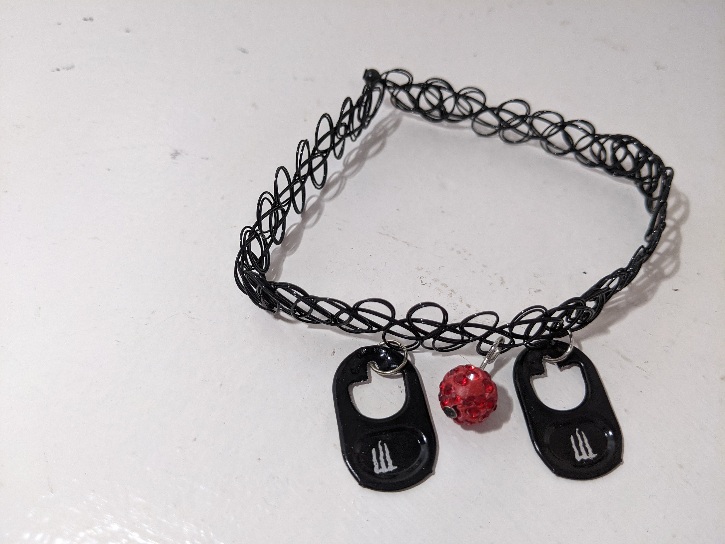 Monster Energy Drink Tab Choker Necklace Jewelry Black with Etsy