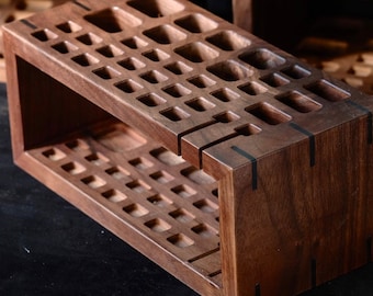 Tool Rack for Craftsman, Walnut Wood