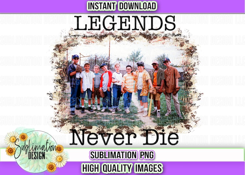 Sublimation Design| The Sandlot Png| Sandlot Sublimation Files|Digital Download|Digital Design| Sublimate Design Downloads| 80's Sublimation 