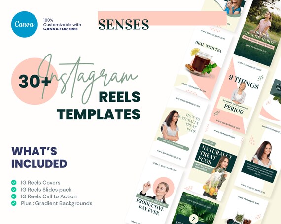 Buy Holistic Wellness Instagram Reels Templates Covers, Fitness