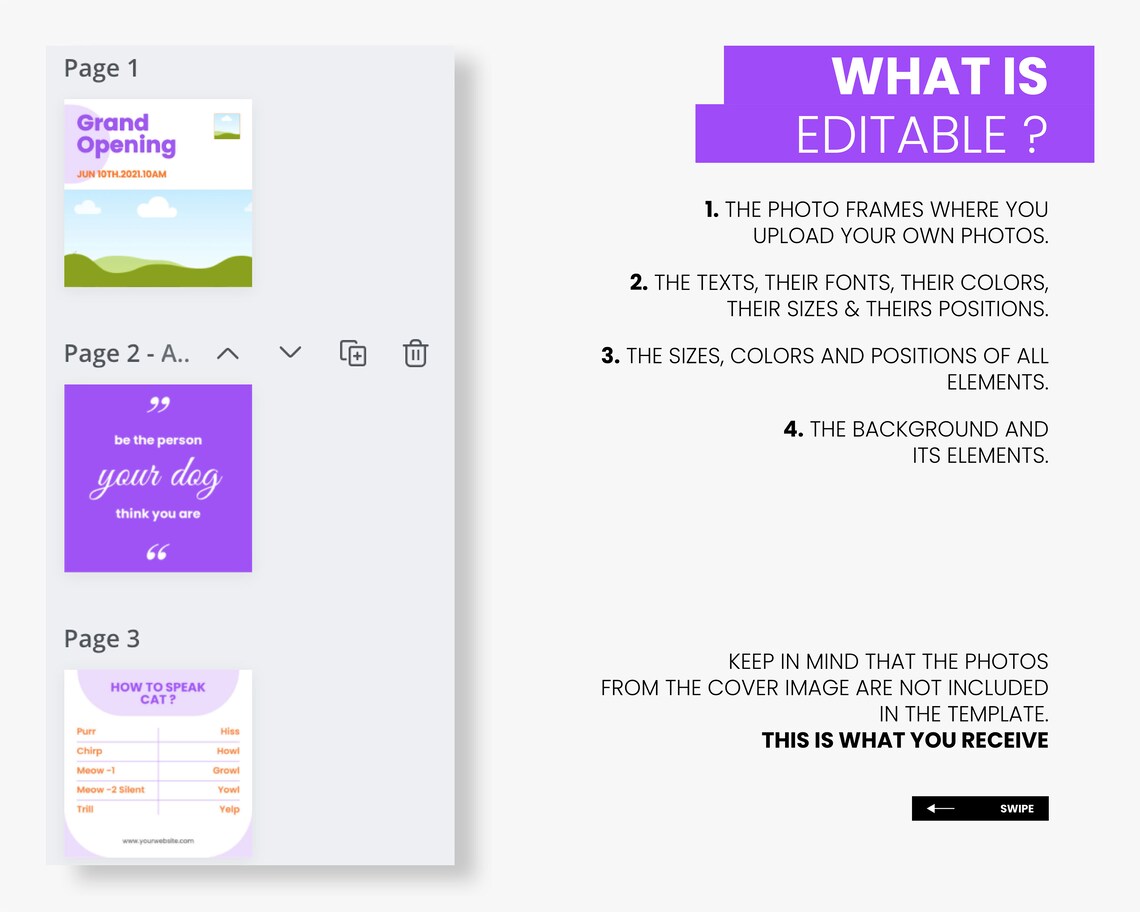 PETS ENGAGEMENT BOOSTER Instagram Post Template Pet Shop | Etsy