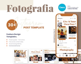 Social Media Posts for Photographers, Photographer Marketing, Photography Social Media Templates, Photographer Branding, Instagram Posts