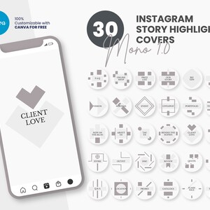 Instagram Highlight Covers for Fashion Business, Canva Instagram Story Highlight Icons, Abstract Instagram Highlight Covers, IG Story Icon