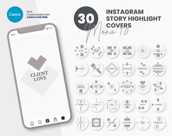 Instagram Highlight Covers for Fashion Business, Canva Instagram Story Highlight Icons, Abstract Instagram Highlight Covers, IG Story Icon