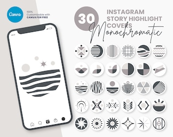 Instagram Highlight Covers for Fashion Blogger, Canva Instagram Story Highlight Icons, Minimalist Instagram Highlight Covers, Clothing Shop