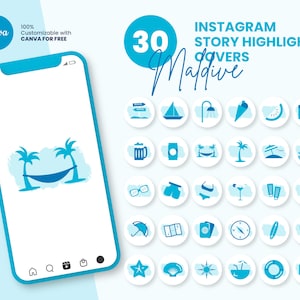 Instagram Highlight Covers for Travel Business, Canva Instagram Story Highlight Icons, Travel Instagram Highlight Covers, Travel Influencer