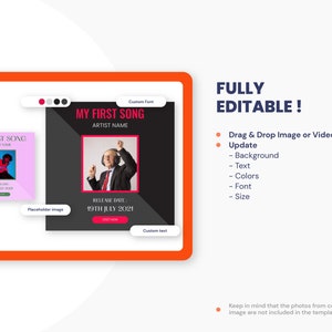 MUSIC INSTAGRAM TEMPLATES — Rhythm, Colorful Canva Template for Music ...