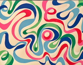 Original Marker Drawing, "Ribbon"