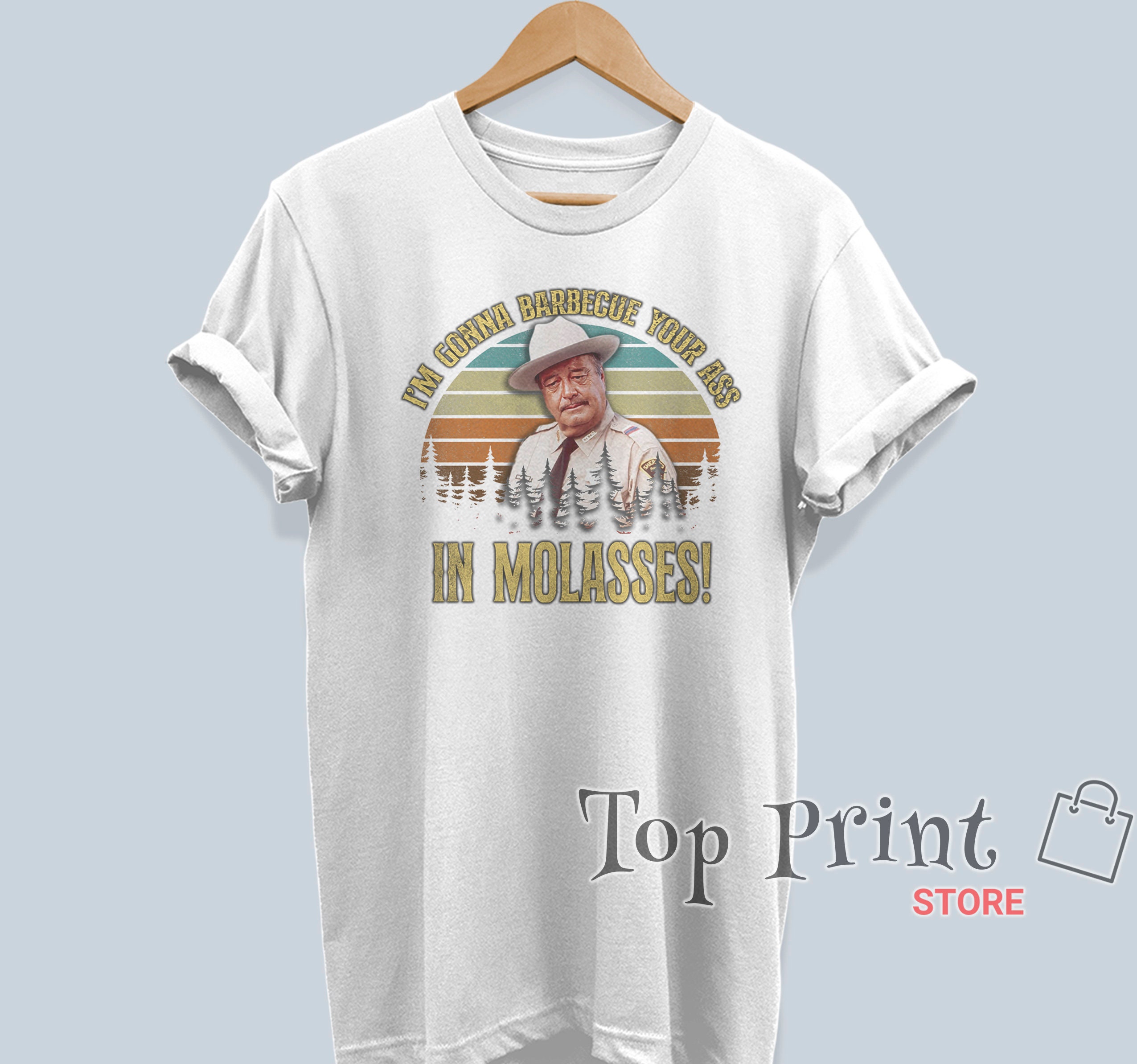 Buford T Justice I'm Gonna Barbecue Your Ass in Molasses Vintage T