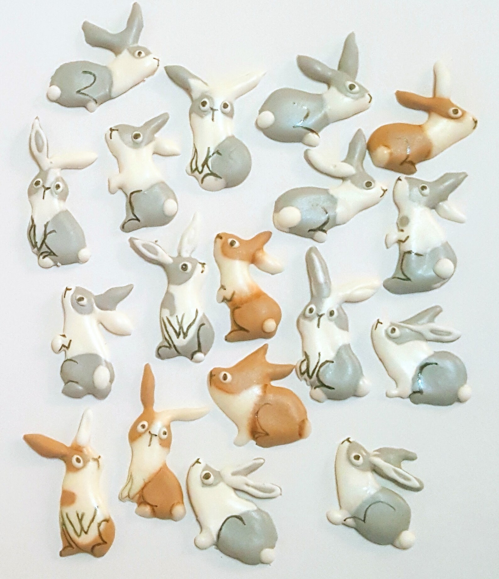 Bunnies / Rabbits Royal Icing Transfers Etsy