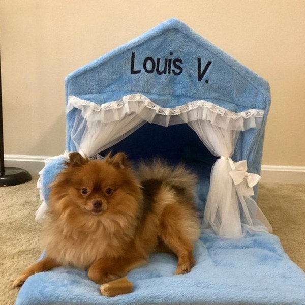 Plush Dog House with Removable Cover