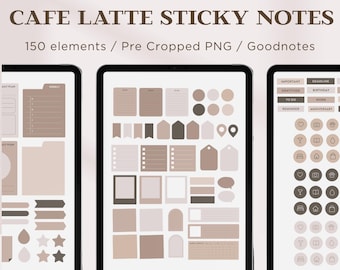 Digital Stickers | Aesthetic Stickers, GoodNotes Stickers, Minimalist Stickers, Planner Stickers, Journal Stickers, Precropped iPad Stickers