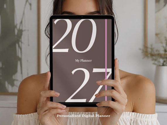 2027 Digital Planner, Customizable, Goodnotes, Hyperlinked Planner, Apple Google Calendar Integration