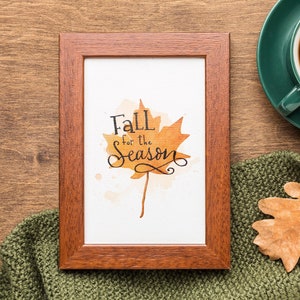 5x7 Fall for the Season Watercolor Print