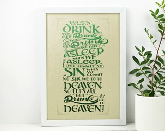 8"x12" Irish Toast [Digital Download]