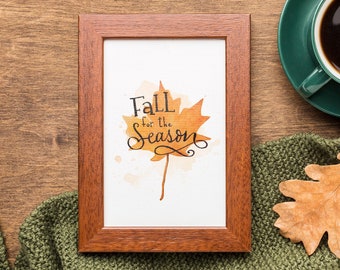 5x7 Fall for the Season Watercolor Print