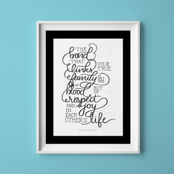 Hand Lettered Quote Etsy