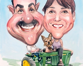 Wedding Gifts / Wedding favors / Caricatures / Portraits / Watercolor Painting