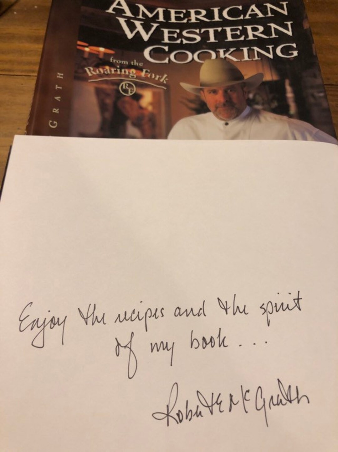 Chef Robert Mcgrath Cookbook Signed Autograph 