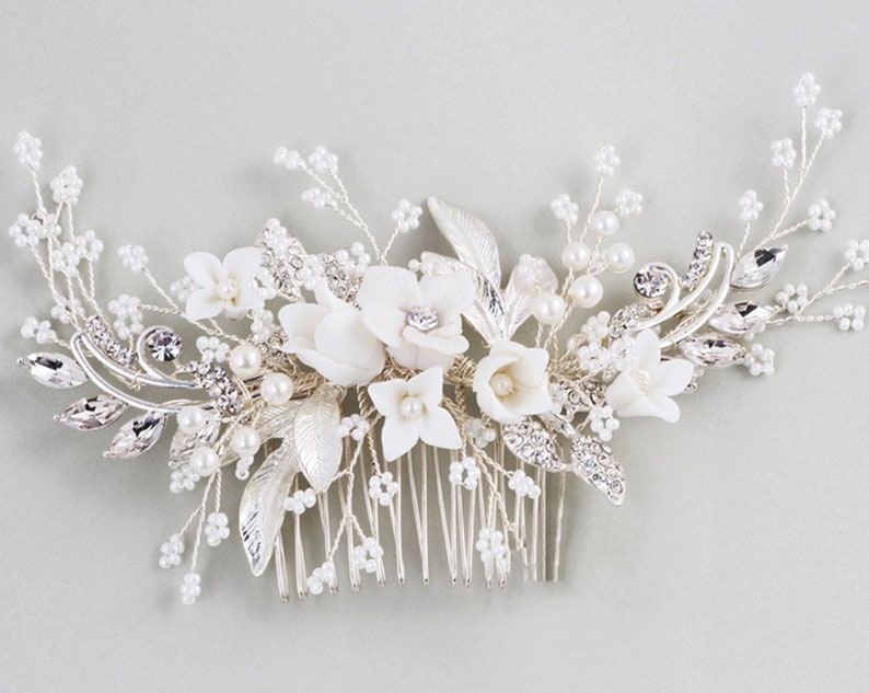 wedding comb bridal headpiece decorative bridal comb bridal hairpiece bridal hair comb flower haircomb bridal comb wedding headpiece