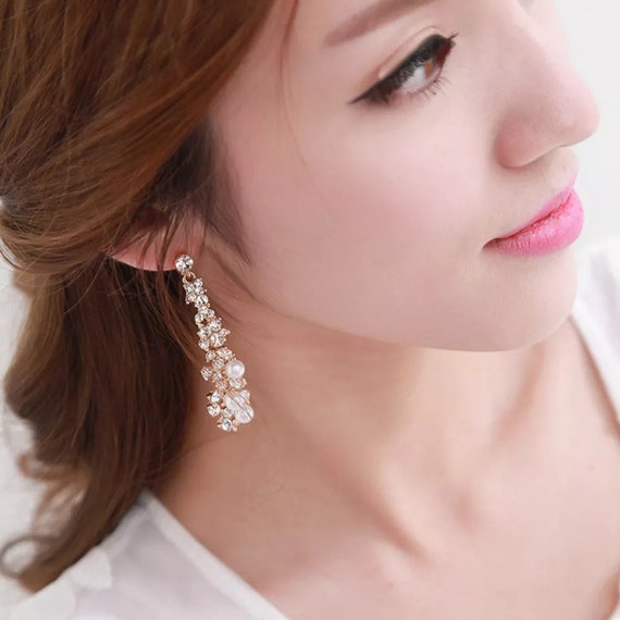 Pearl Earrings Cheap Wedding Earrings Long Earrings Wedding