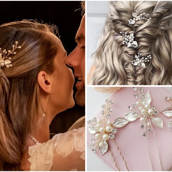 Bridal hair accessories bridesmaids hair pin wedding hair pins hair accessories bridal silver wedding hair accessories silver hair pin